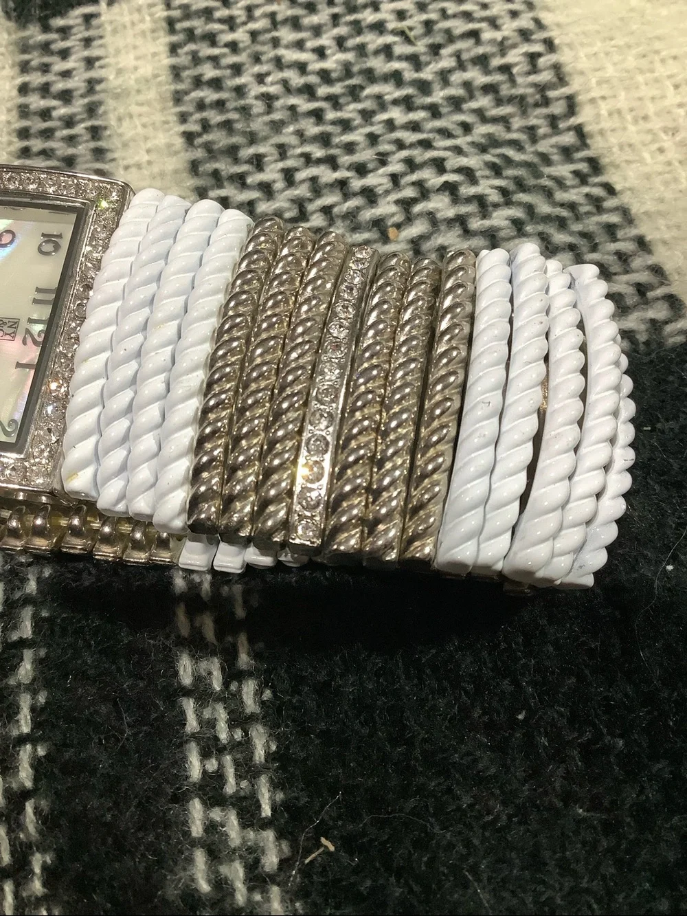 Ned York & Company Stainless Steel & White Watch